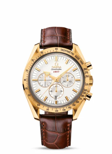 Omega Speedmaster Broad Arrow 1957 Yellow Gold / Silver 321.53.42.50.02.001 (32153425002001)